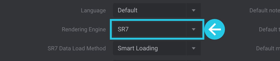 Select SR7 Rendering Engine