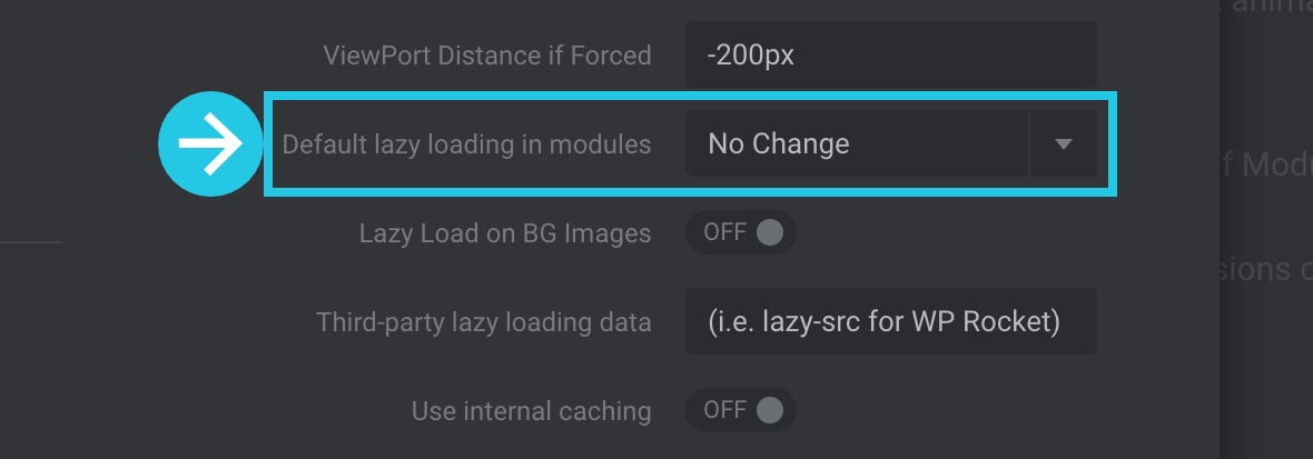 Default Lazy Loading in Modules