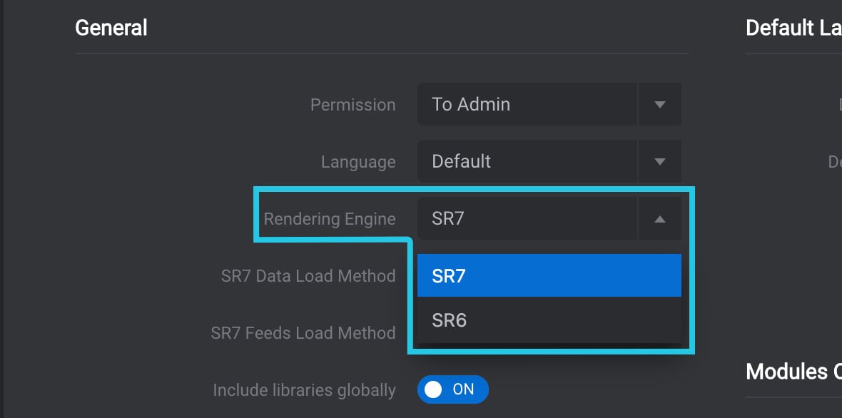 Rendering Engine SR7 and SR6
