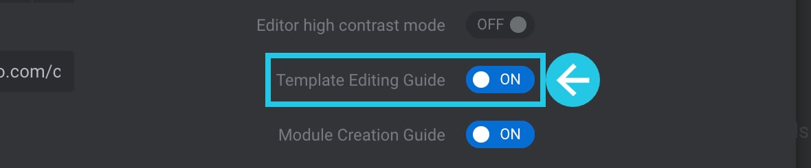 Enable Template Editing Guide