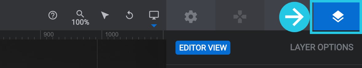 Go to the Layer Options tab from top-right corner