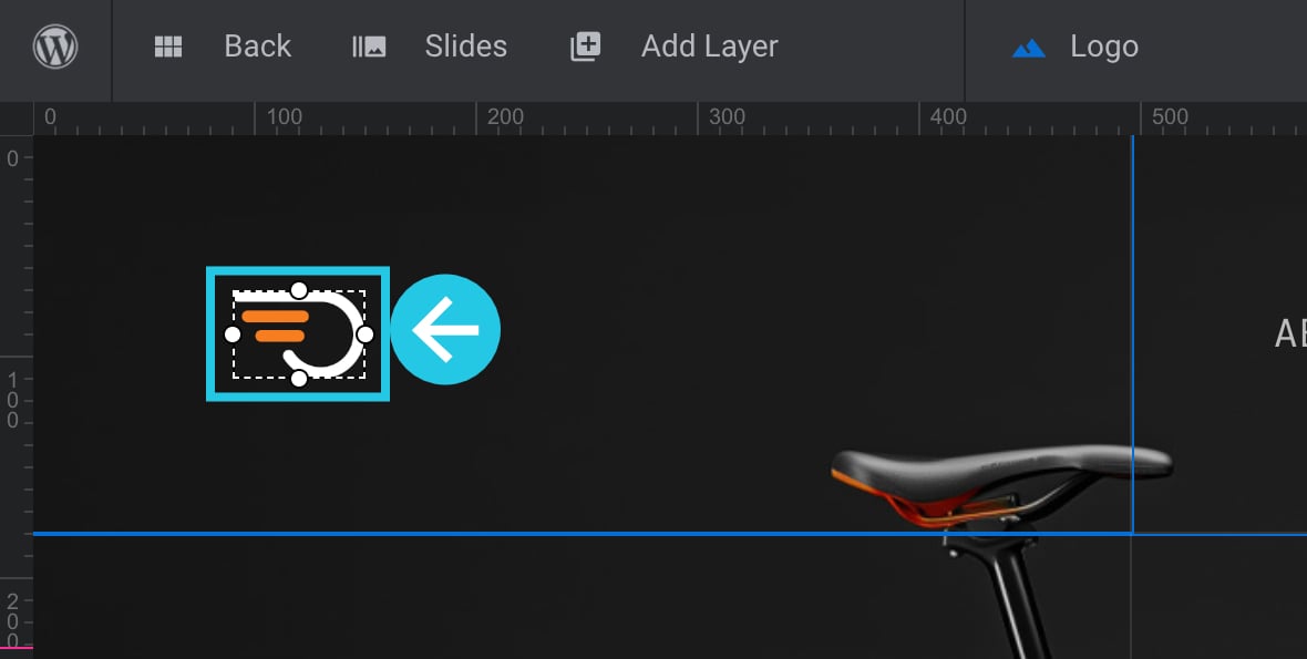 Select a layer from canvas