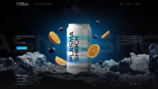 Energy Drink Showcase Template