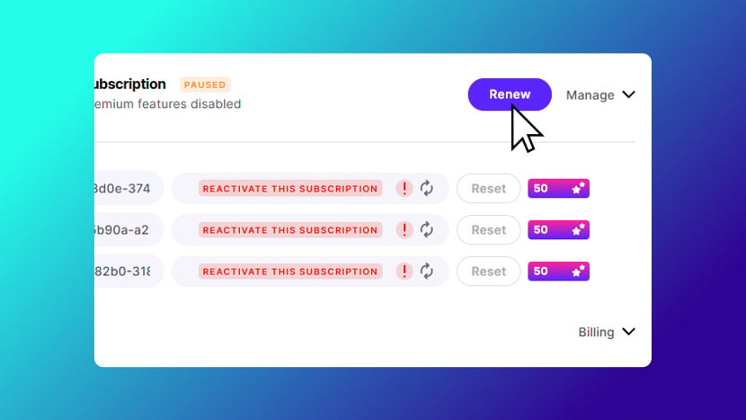 How to Renew a Paused Subscription?