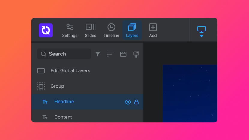 Layers Sidebar Tour