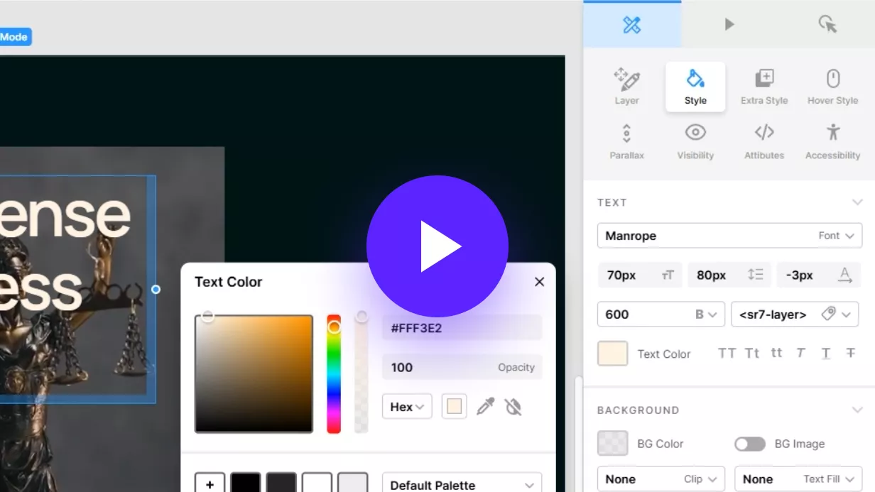 SR7 Editor Video Tour – Design Mode