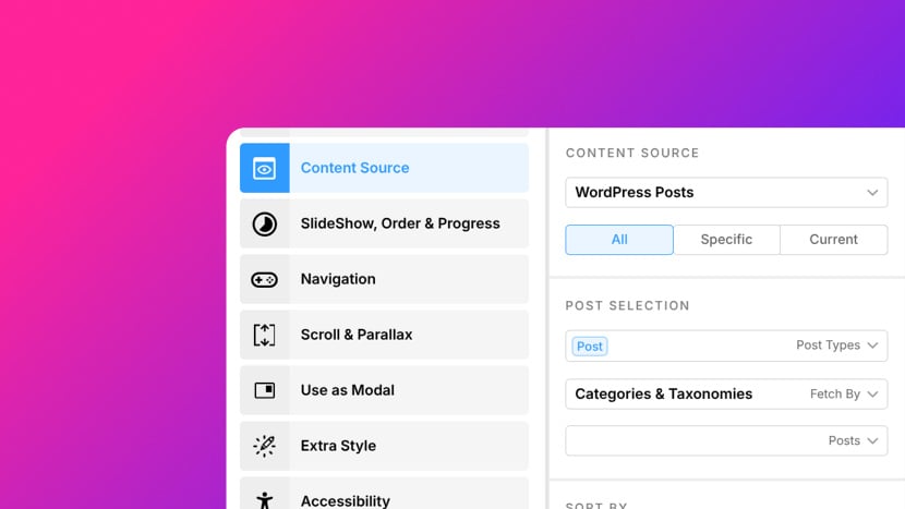 Content Source Panel