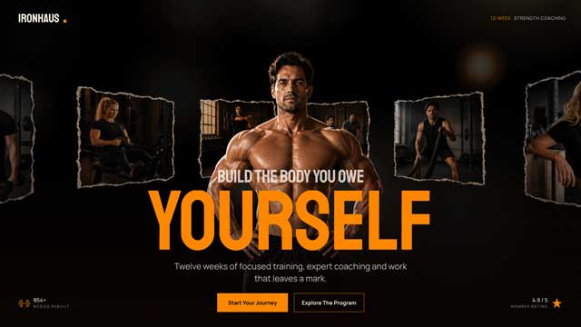 Ironhaus – Fitness Coaching Website Template